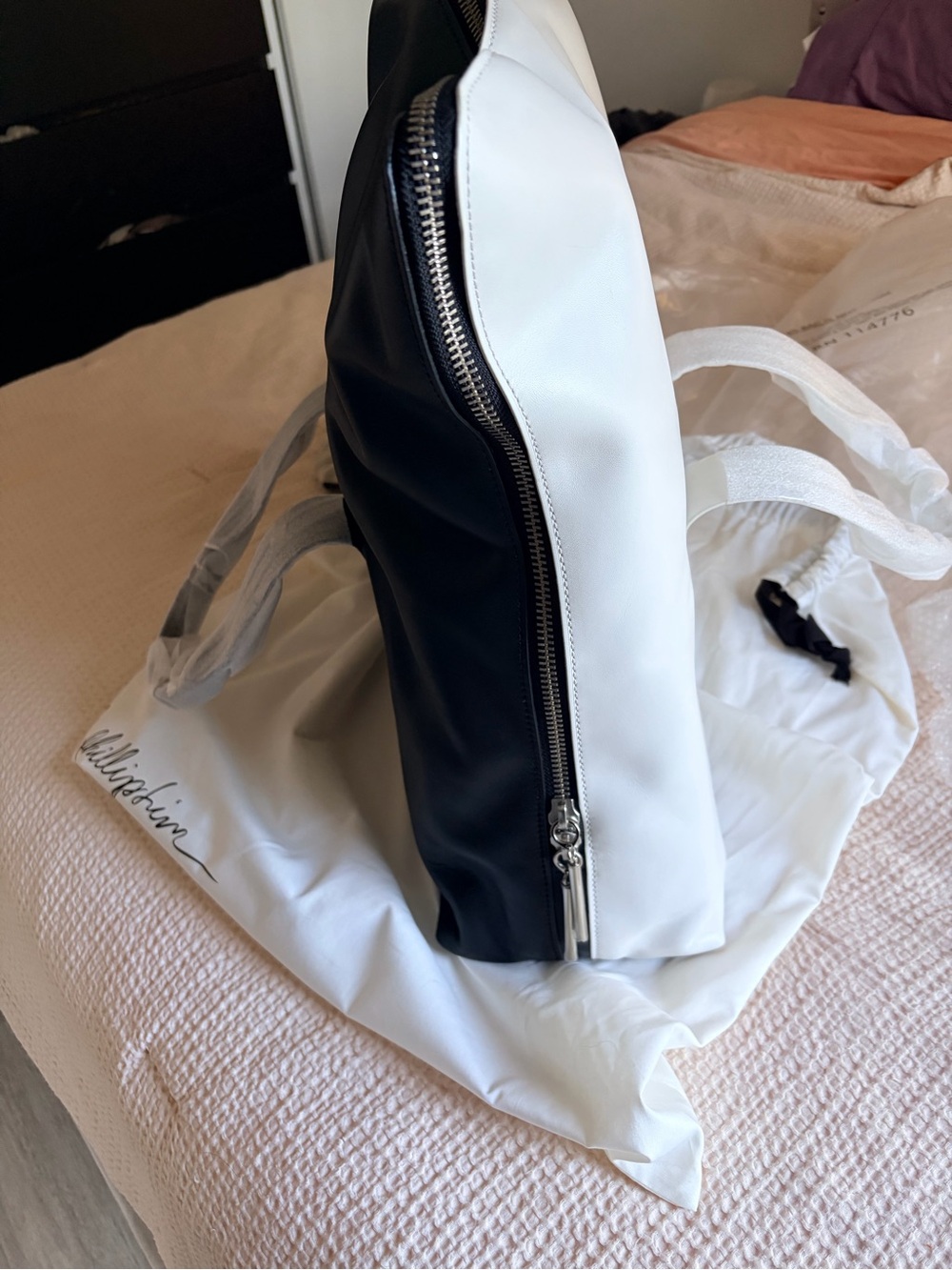 3.1 Phillip Lim Black and White Two-Tone Backpack